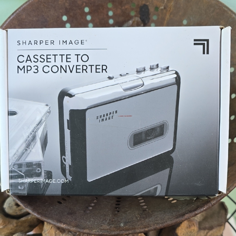 Sharper Image Silver Portable Cassette Player